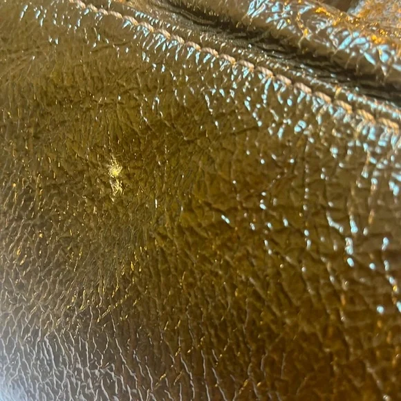 J Crew Dark Brown Patent Leather Tote - Picture 15 of 16